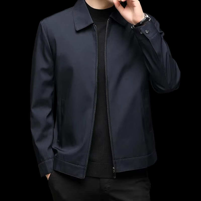 Men’s Classic Stand Collar Business Casual Jacket