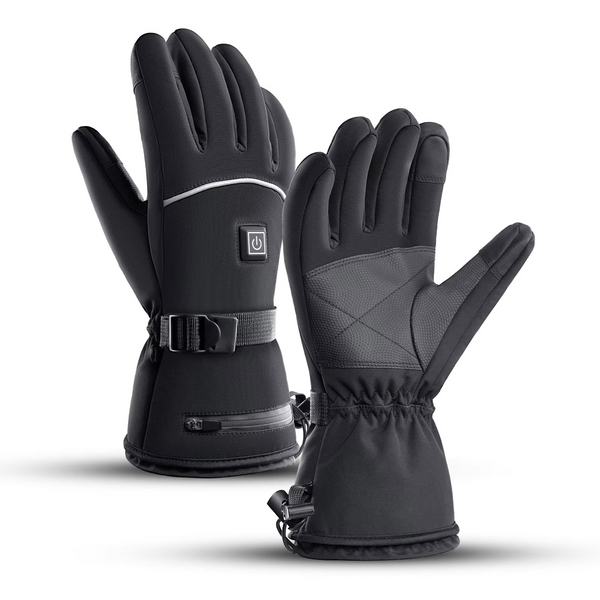 Heated Motorcycle Gloves, Waterproof Rechargeable Winter Thermal Riding Gloves