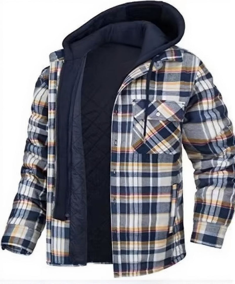 Men's Winter Thick Hooded Jacket Warm Casual Trend