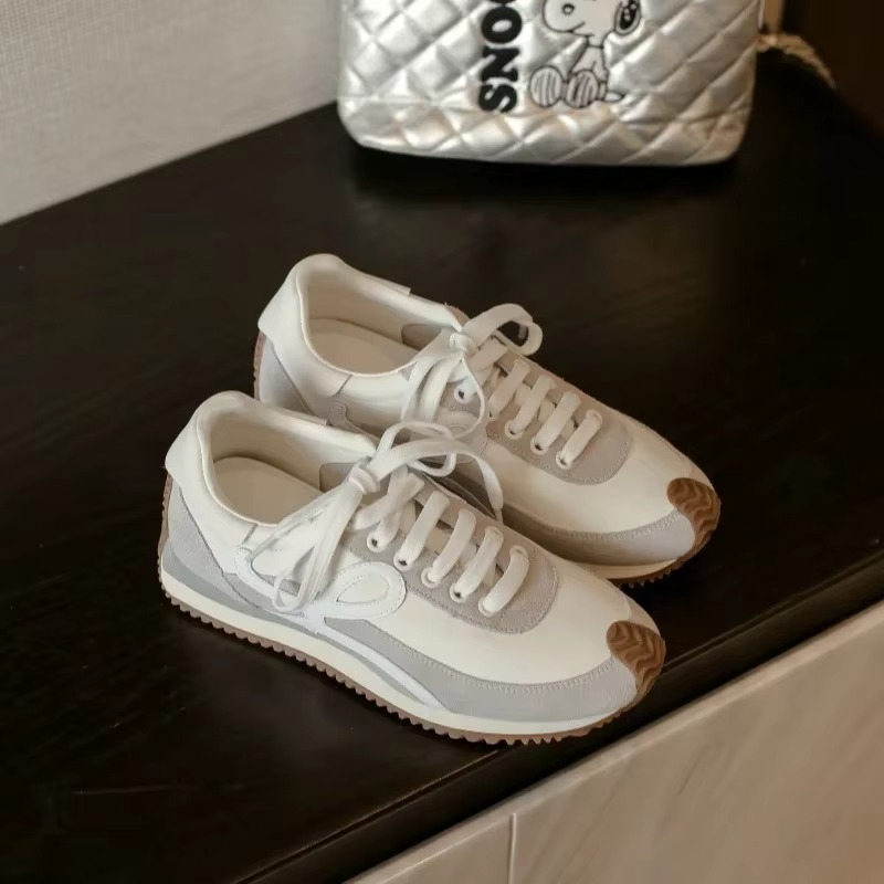 Women's Retro Color Block Platform Sneakers