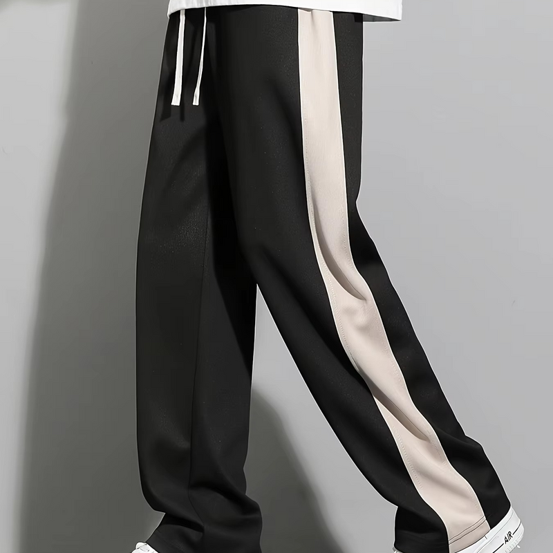 Men's Two Tone Athletic Jogger Pants for Casual Comfort and Daily Versatility
