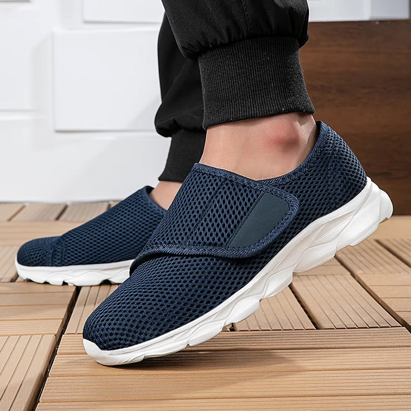 Orthopedic Casual Walking Shoes for Wide Feet and Swelling – Soft, Adjustable, Diabetic-Friendly Comfort