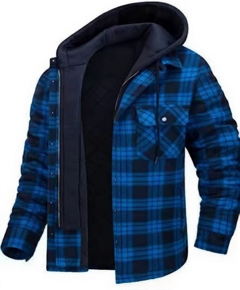 Men's Winter Thick Hooded Jacket Warm Casual Trend