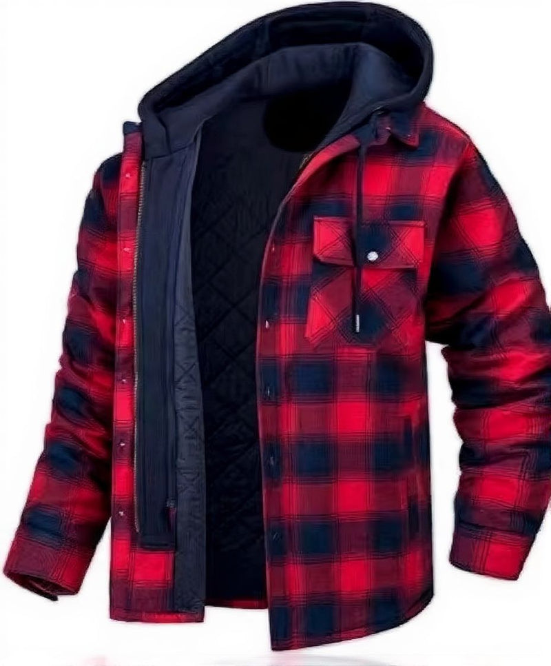 Men's Winter Thick Hooded Jacket Warm Casual Trend