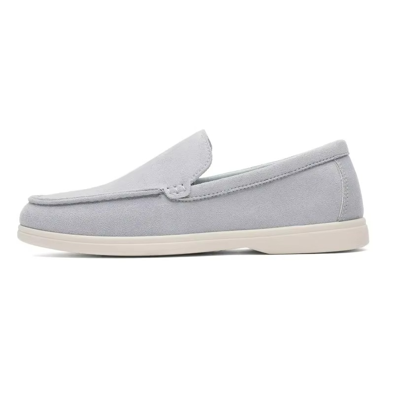Men's 2025 Slip-On Velvet Loafers, Casual Round Toe Breathable Summer Shoes