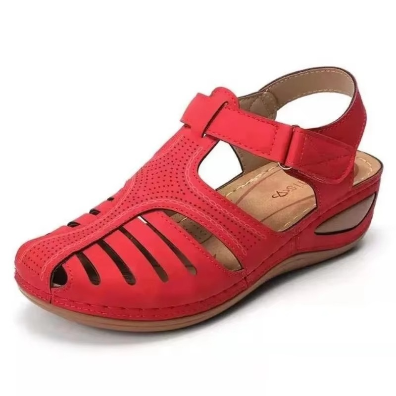 Women's Orthopedic Sandals with Bunion Corrector, Soft Sole Casual Wedge Flats