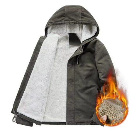 Men's Winter Cotton Padded Hooded Jacket