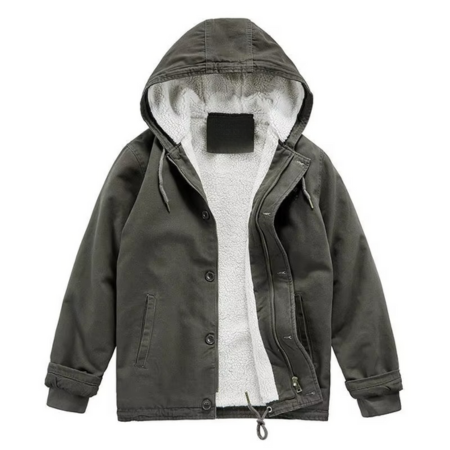 Men's Winter Cotton Padded Hooded Jacket