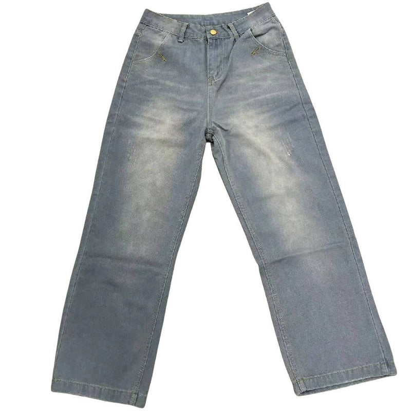 Women's Vintage Wash Wide Leg Flare Jeans