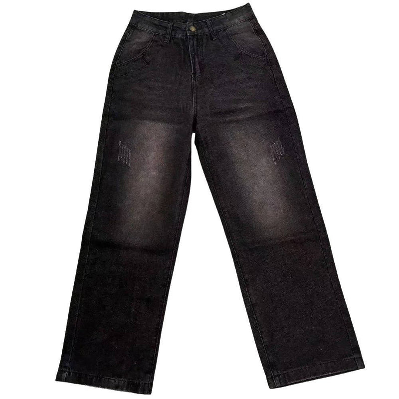 Women's Vintage Wash Wide Leg Flare Jeans