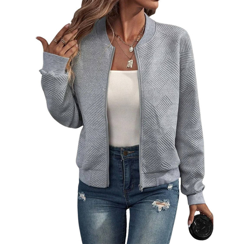 Women's Zip Up Bomber Jacket