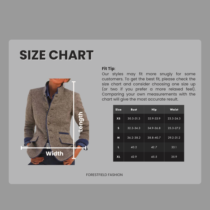 Vintage Stand-Collar Two-Tone Blazer