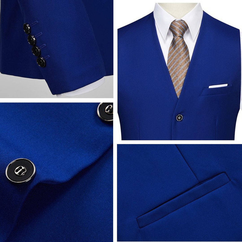 Three Piece Classic Tuxedo with Vest