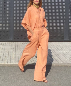 Chic Lapel Suit Set For Women