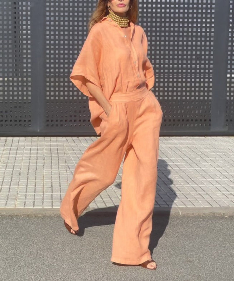 Chic Lapel Suit Set For Women