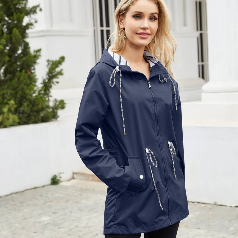 Women's Rain Jacket with Hood