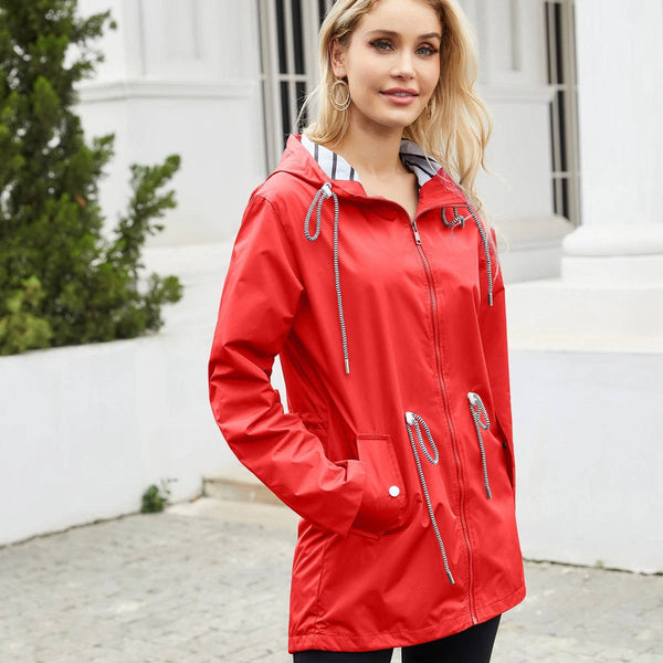Women's Rain Jacket with Hood