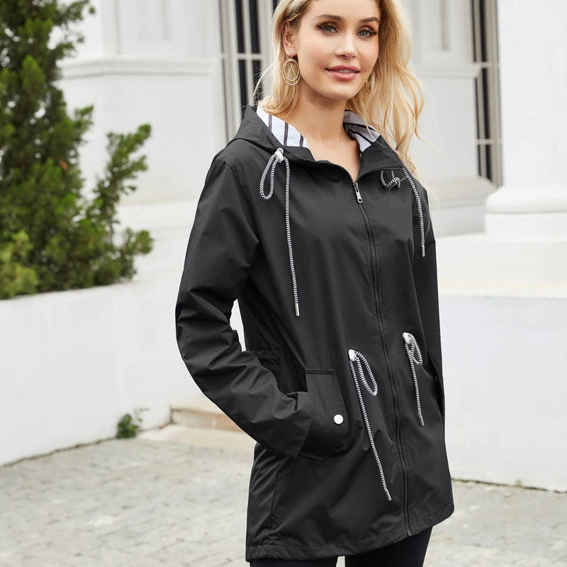 Women's Rain Jacket with Hood