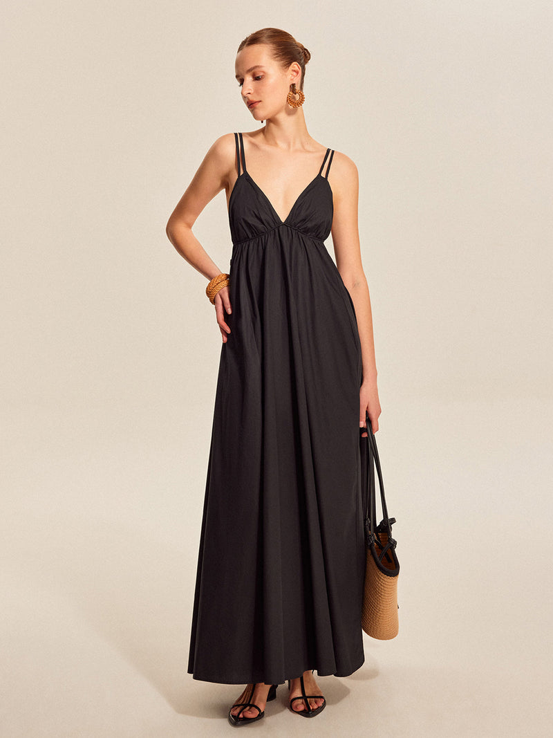 Double Strap V-Neck Cami Dress