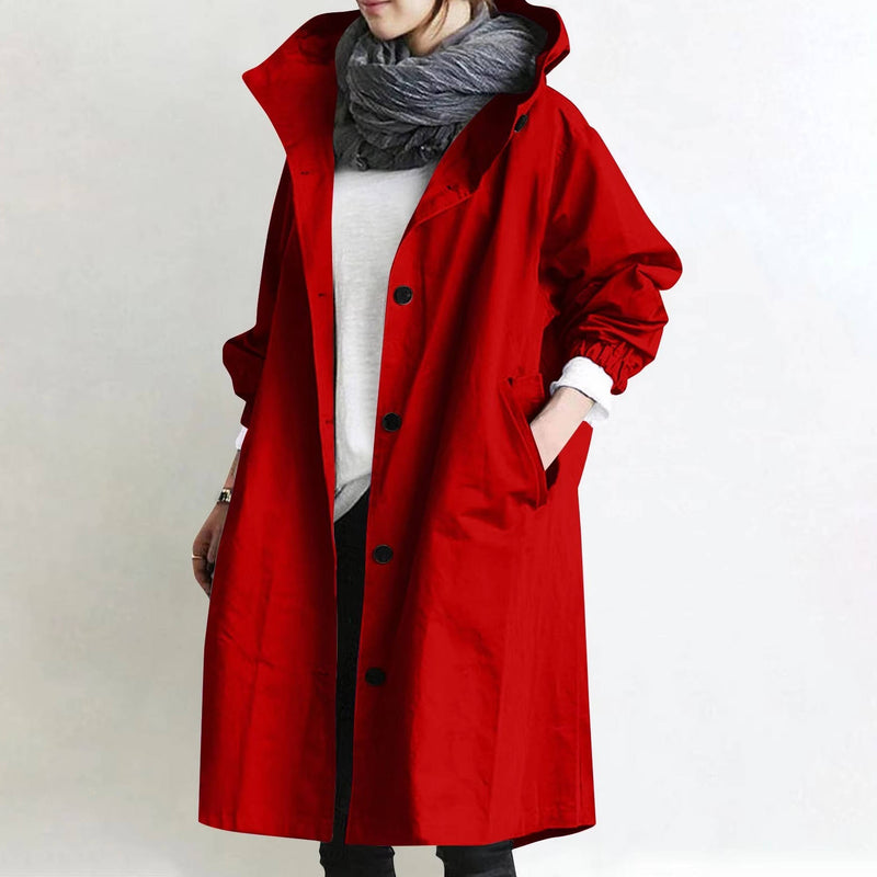 Oversized Women's Waterproof Trench Coat