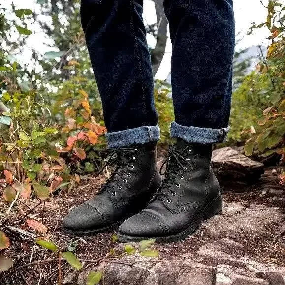 Men's Leather Lace Up Boots