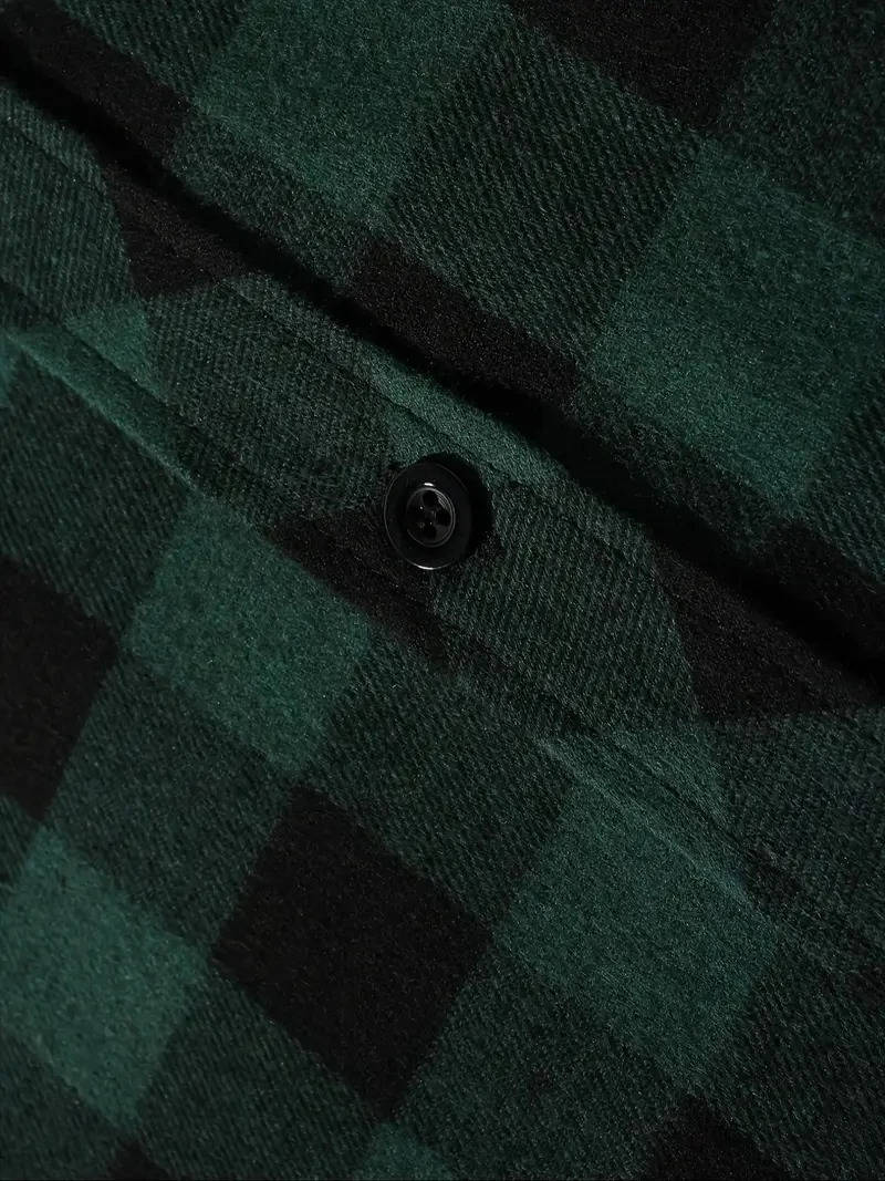 Men's Hooded Flannel Shirt