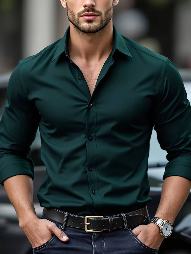 Button Down Shirt For Men With Cuffs