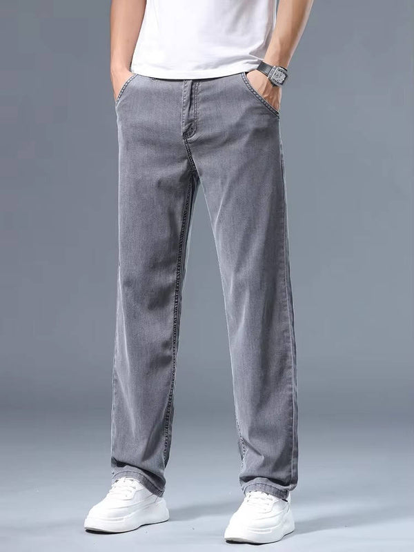Men's Lyocell Cooling Gray Jeans