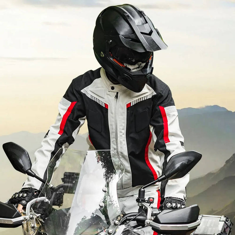 Motorcycle Jacket and Pants Protective Gear with Removable Armor and Thermal Liner