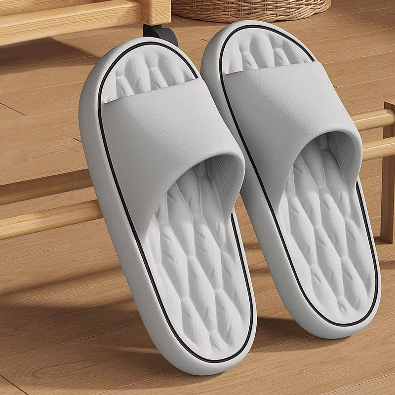 Unisex Shower Slides With Massage Footbed