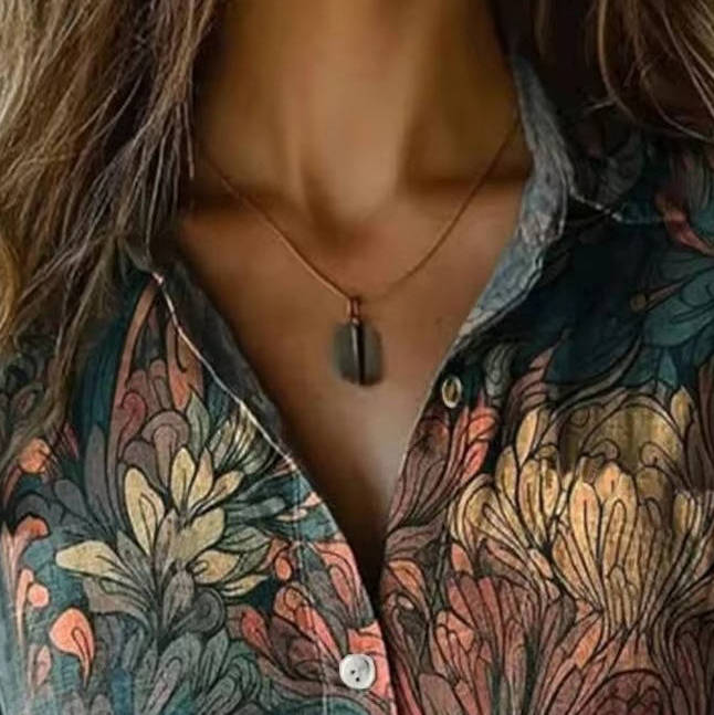 Women's Floral Blouse Long Sleeve