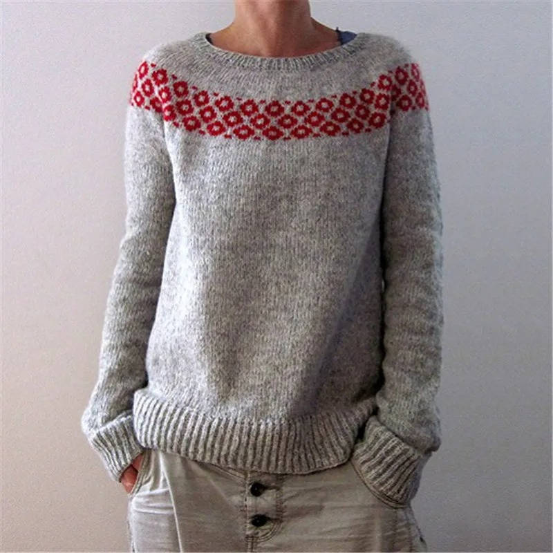 Women's Soft Wool Sweater Nordic Inspired
