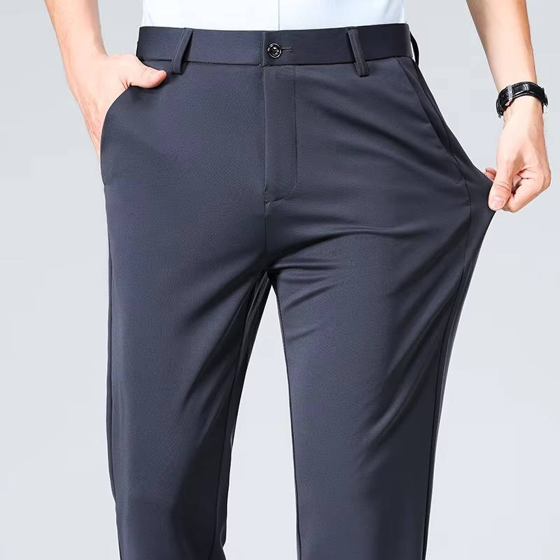 Men's Lightweight Stretch Slim Fit Dress Pants
