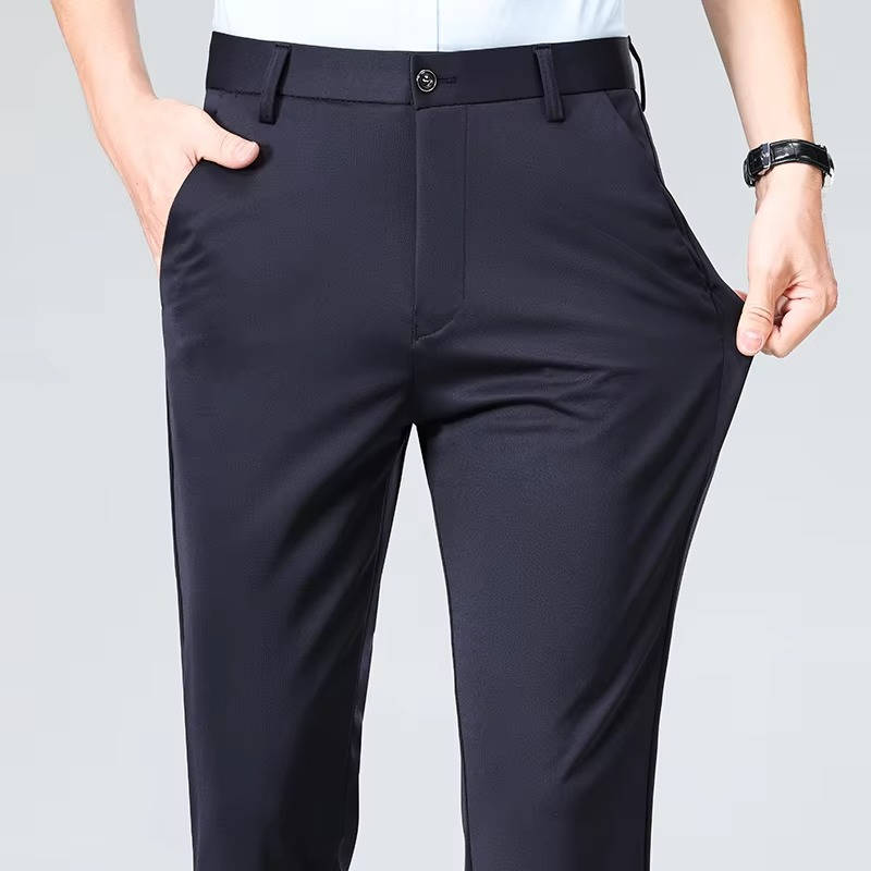 Men's Lightweight Stretch Slim Fit Dress Pants