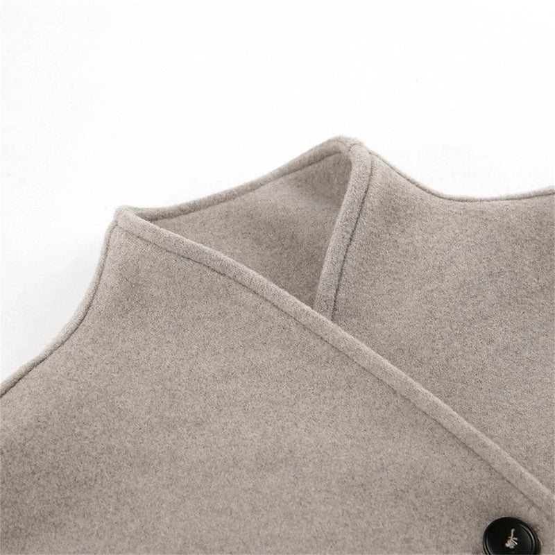 Women's Cropped Wool Peacoat