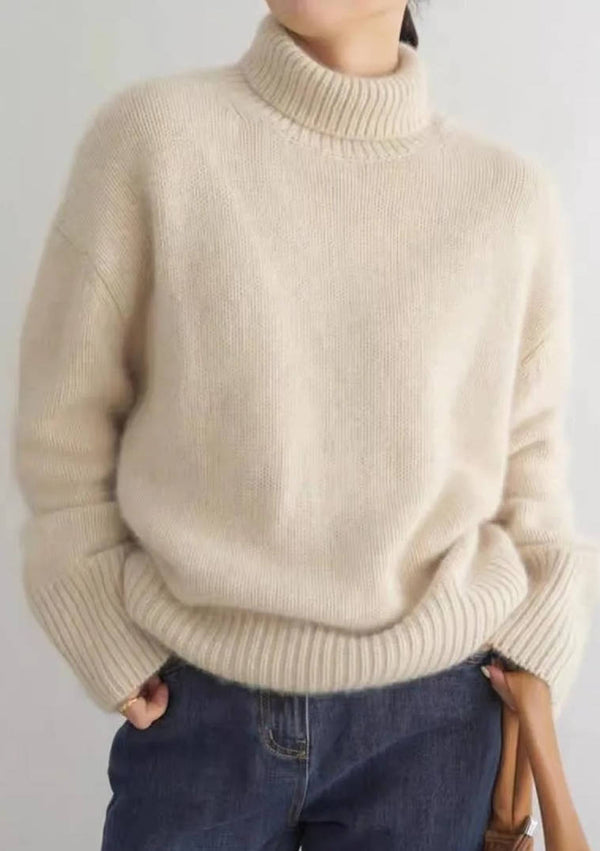 Women's Oversized Cashmere Turtleneck Sweater