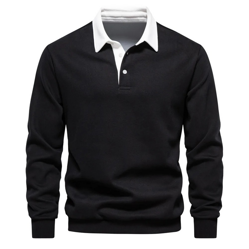 Mens Long Sleeve Polo Shirt