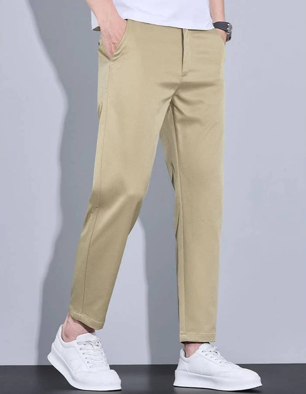 Ankle Straight Fit Pants For Men