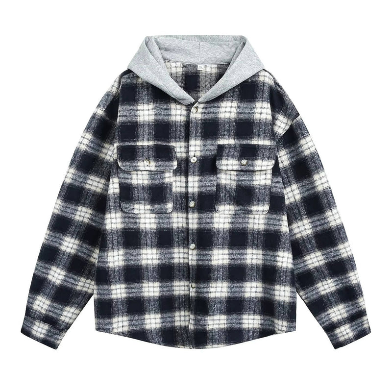 Unisex Hooded Flannel Shirt