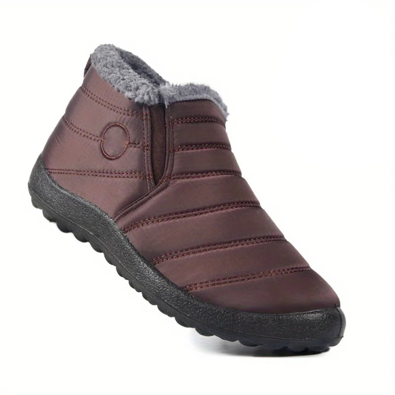 Women's Waterproof Non Slip Warm Snow Shoes - Comfortable Low Top