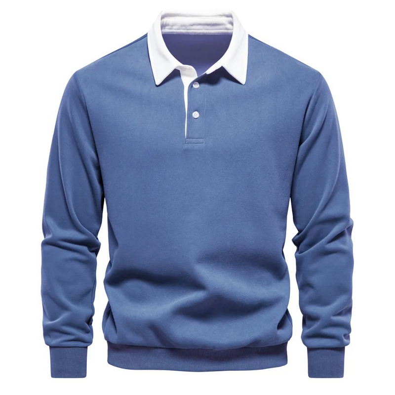 Mens Long Sleeve Polo Shirt