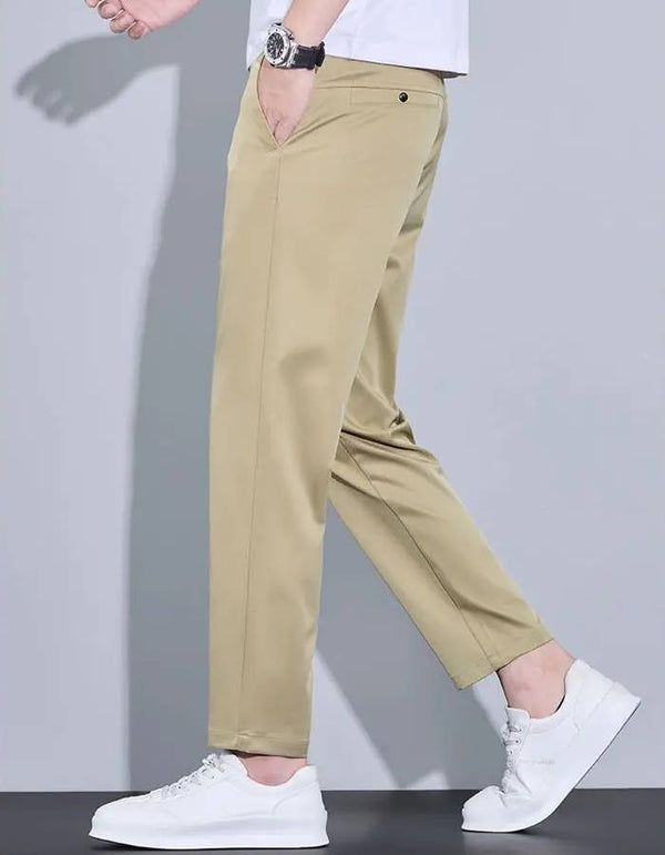 Ankle Straight Fit Pants For Men