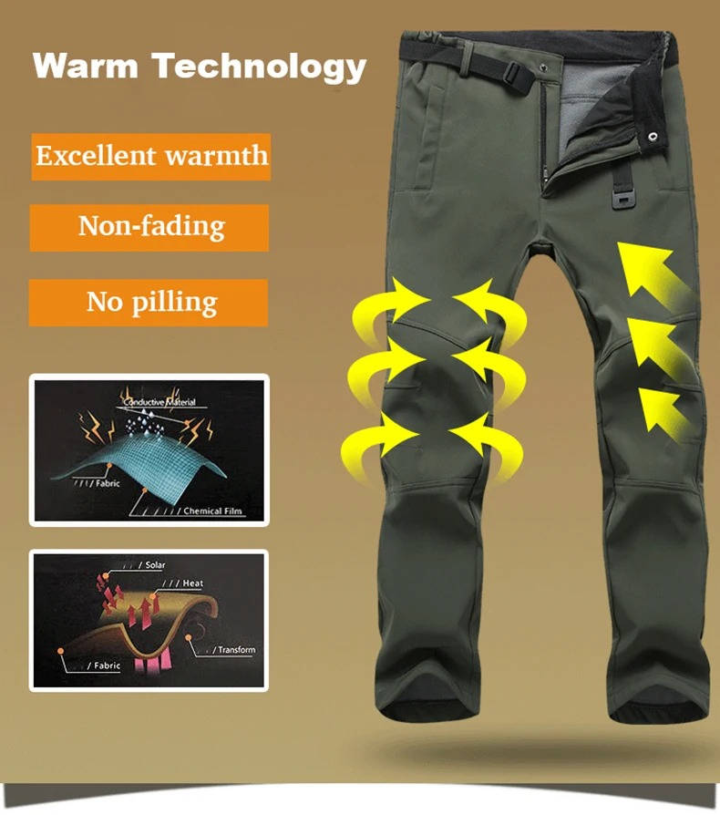 Men’s Winter Lightweight Waterproof Hiking Pants
