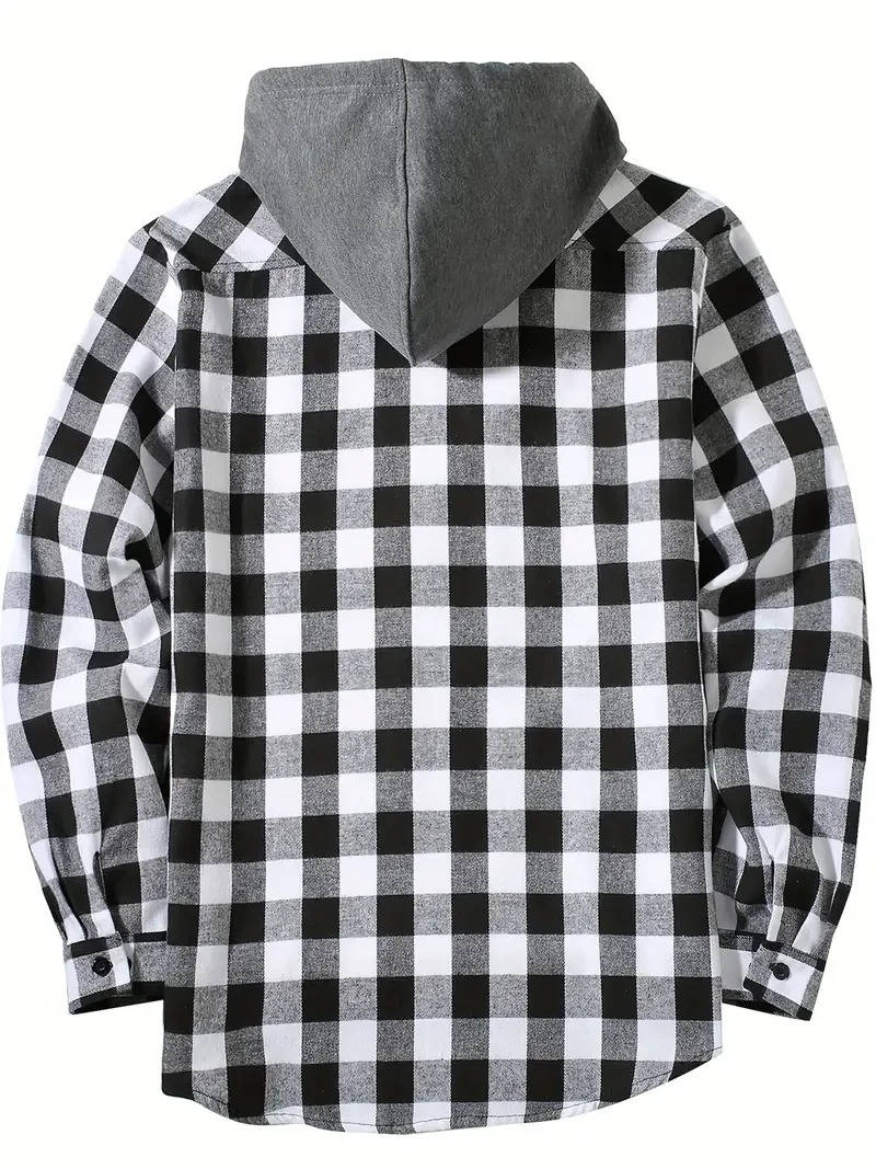 Men's Hooded Flannel Shirt