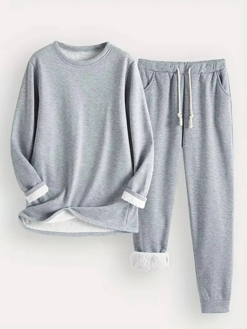 Women's Fleece Lined Sweatsuit Set