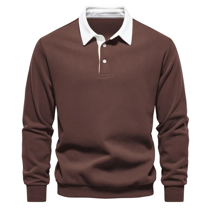 Mens Long Sleeve Polo Shirt
