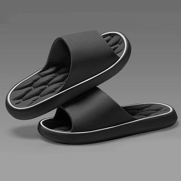 Unisex Shower Slides With Massage Footbed