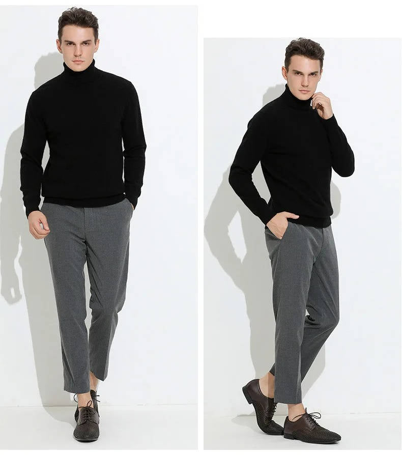 Men’s Cashmere Turtleneck Sweater