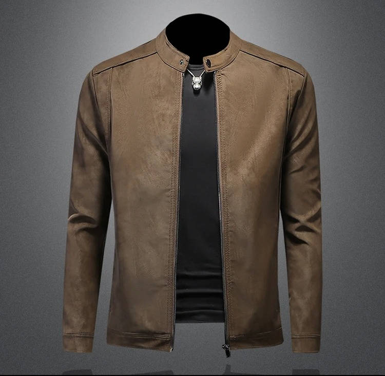 Men’s Matte Leather Jacket