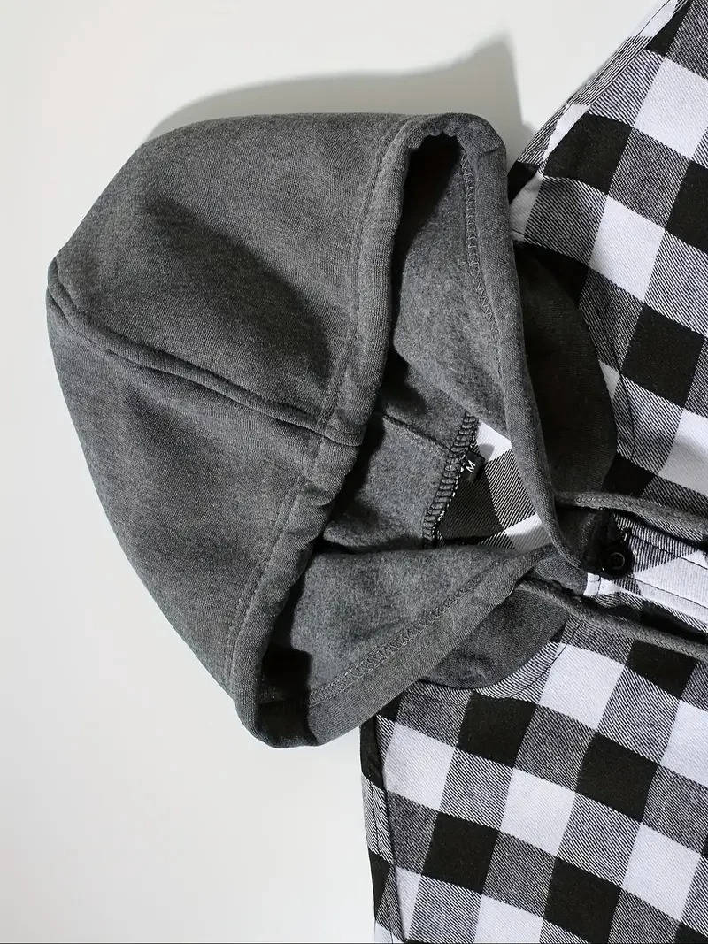 Men's Hooded Flannel Shirt